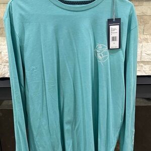 Vineyard Vines Men's Teal Long Sleeve Shirt